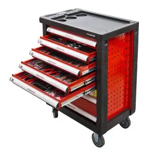 Servante d'atelier équipée de 391 outils Holzmann WW790W