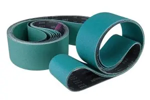 Bandes abrasives en tissu pour KRPS 100 x 2000 Duo - acier inoxydable, 2000 x 100 mm - grain 60 (10 pièces)