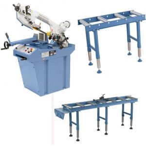 Scie à ruban métal Bernardo HBS 275 Vario PRO - 230 V, Convoyeur RB4-1000 et Convoyeur RB 2000A inclus 