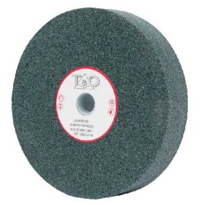Meule verte de touret pour finition Ø200 mm, épaisseur 25 mm, alésage 32 mm pour affûtage des outils carbure