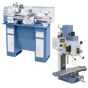 Tour à métaux Bernardo Profi 550WQ, socle et Perceuse fraiseuse Bernardo KF 16 L Vario