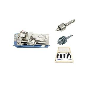 Tour à métaux Bernardo Profi 550 Top, jeu de 9 outils, pointe tournante, mandrin inclus 