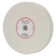 Meule blanche de touret pour finition Ø150 mm, épaisseur 16 mm, alésage 32 mm pour affûtage des outils HSS