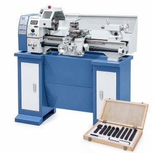 Tour à métaux Bernardo Profi 550WQV socle + Jeu de 9 outils à plaquette carbure 12x12 inclus 